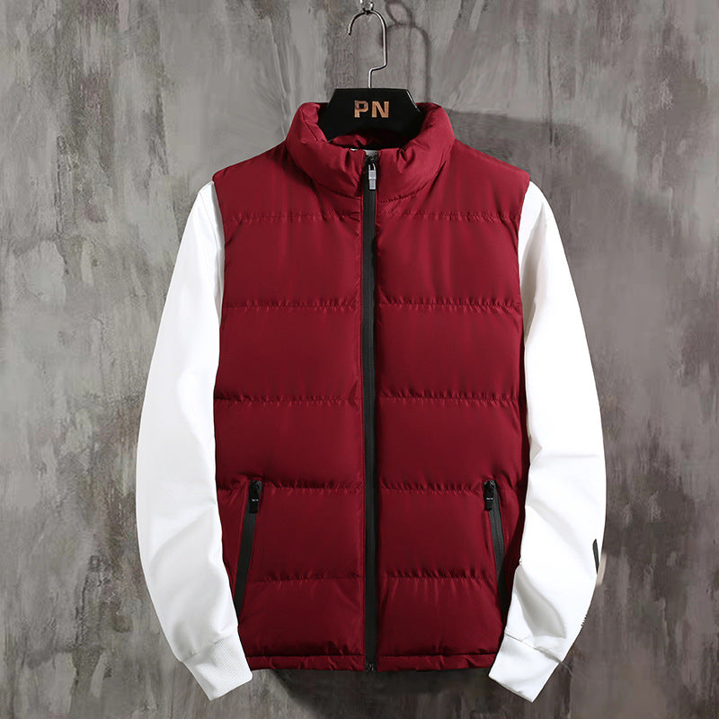 Men's Quilted Winter Vest Outdoor Warm Padded Puffer Vest 2025
