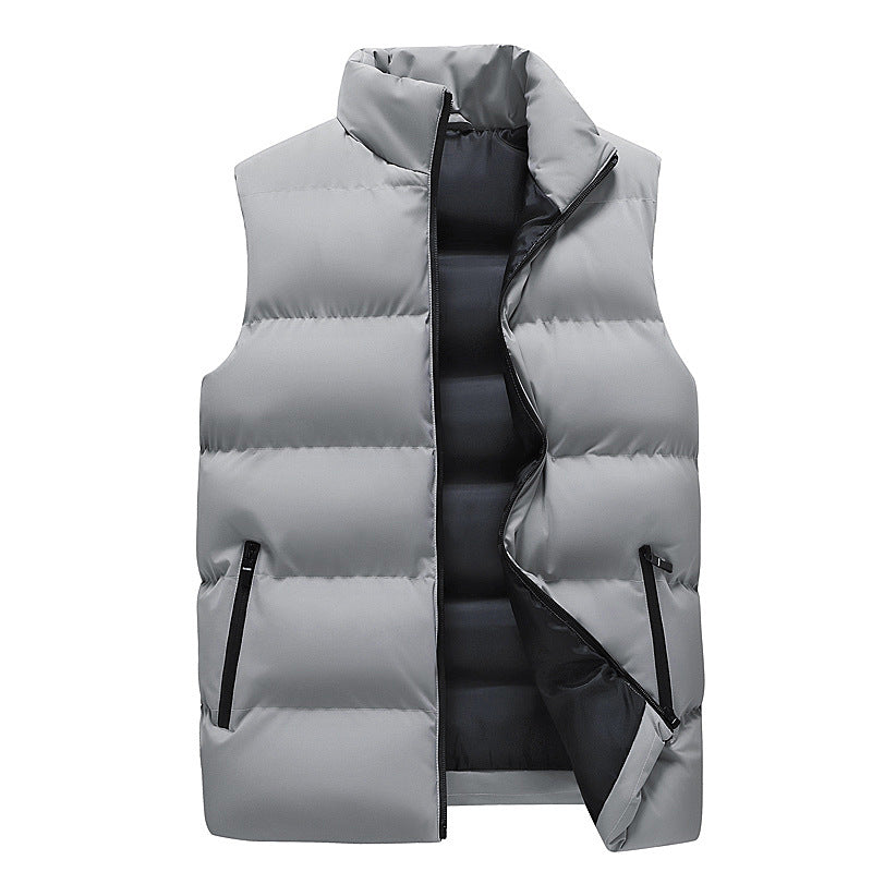 Men's Quilted Winter Vest Outdoor Warm Padded Puffer Vest 2025