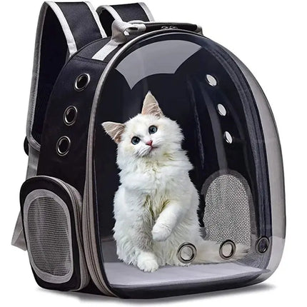 Pet Carrier Backpack with Transparent Window – Space Capsule Design for Cats and Small Dogs